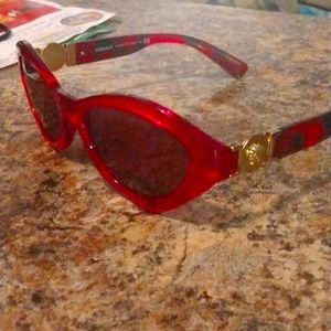Candy Apple Red Versace sunglasses